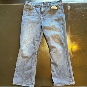 7 For all Mankind Size 16 Slim Bootcut Jean Denim Pants Premium Denim Light Wash